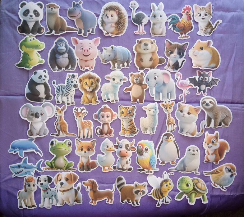 Стикери Сладки животни, 50 броя