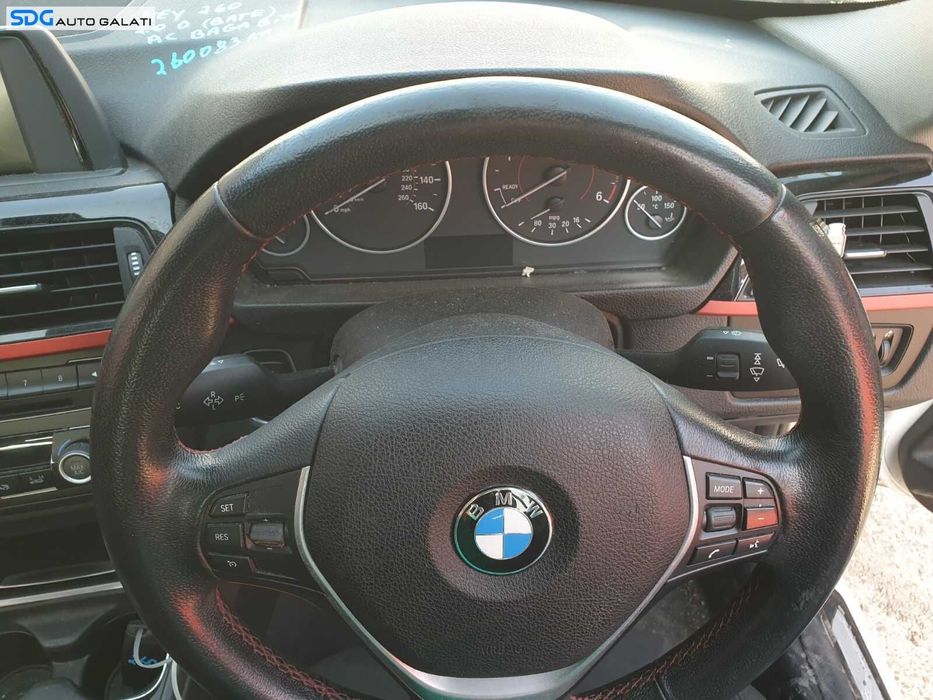 Volan Piele 3 Spite cu Comenzi fara Airbag BMW Seria 3 F30 2010 - 2018 Cod J36669 4156117 [C2303]