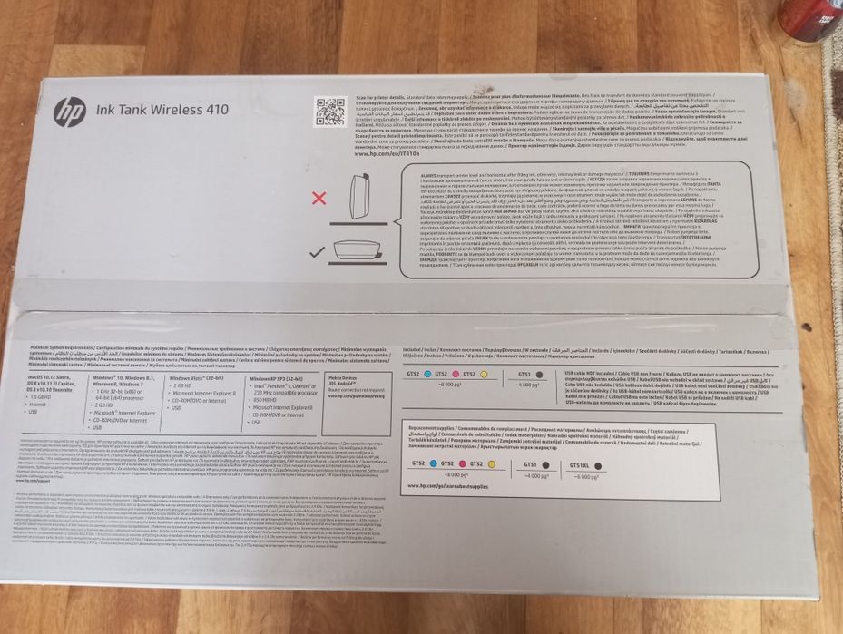 Новый принтер HP Ink Tank Wireless 410