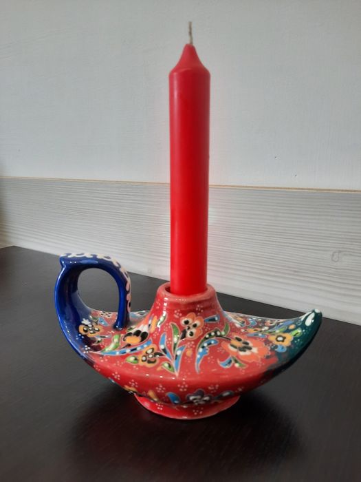 Dansatori spanioli..Lampa lui Aladin, cana cafea,,,pictate manual