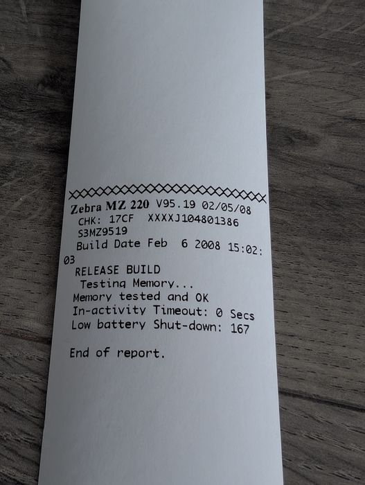 Zebra MZ 220 imprimanta printer termica etichete