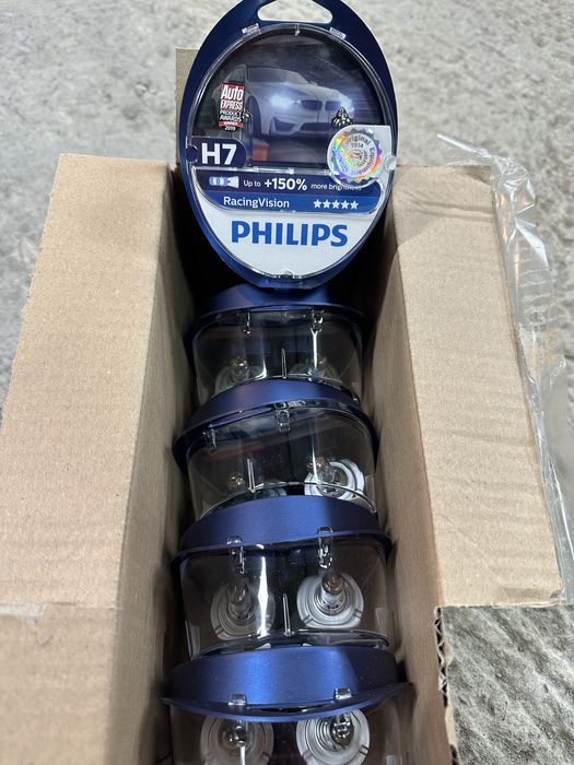Крушки 2бр. к-т Philips H7 +150% Racing Vision 12v 55W
