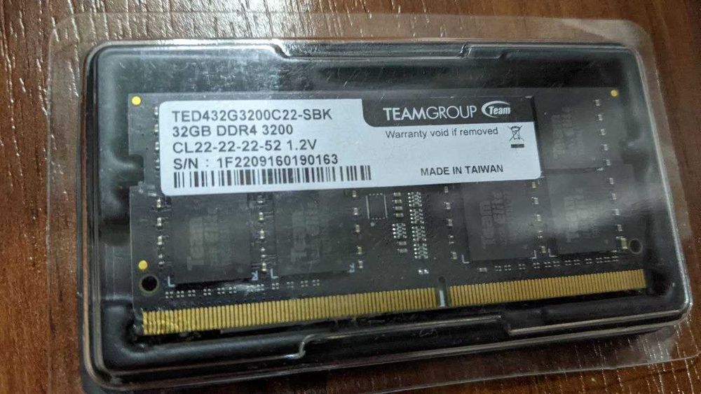 Оперативная память ноутбука  SO-DIMM DDR4 16-32 GB