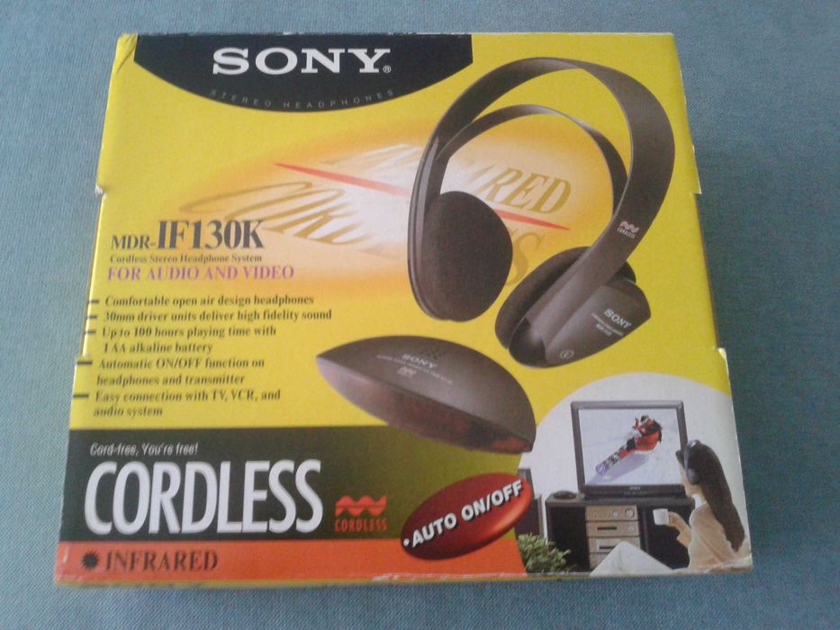 CADOU !!! Casti Hi-Fi SONY MDR-IF130K, infrared cordless, absolut noi