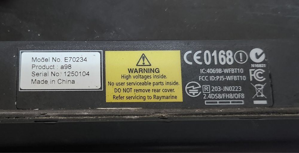 Raymarine a98 9″ сензорен MFD картограф SONAR w/ WiFi + DownVision E70