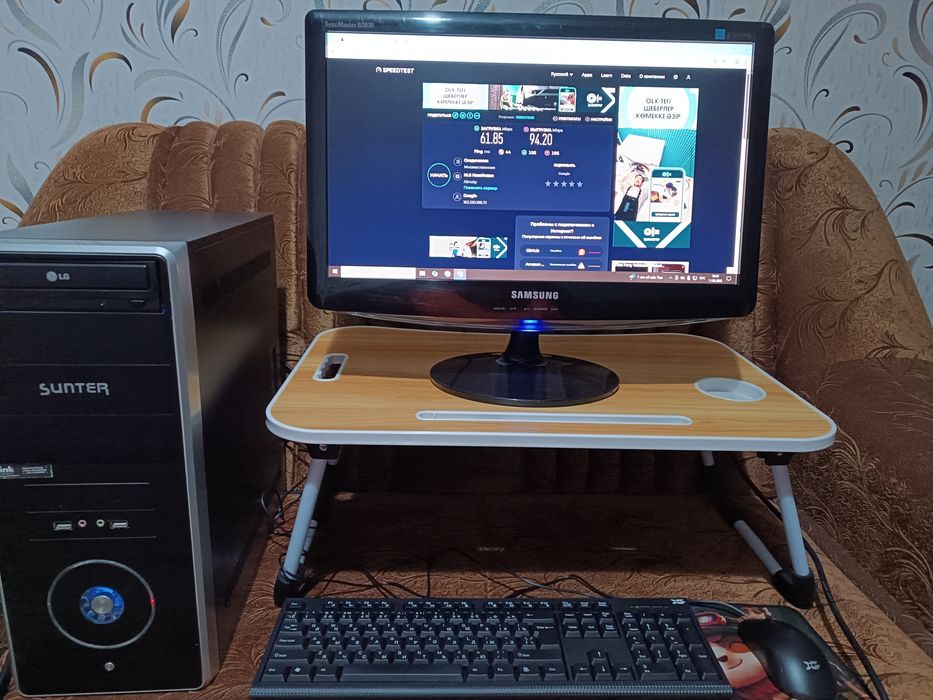 Продаю рабочий компьютер с монитором