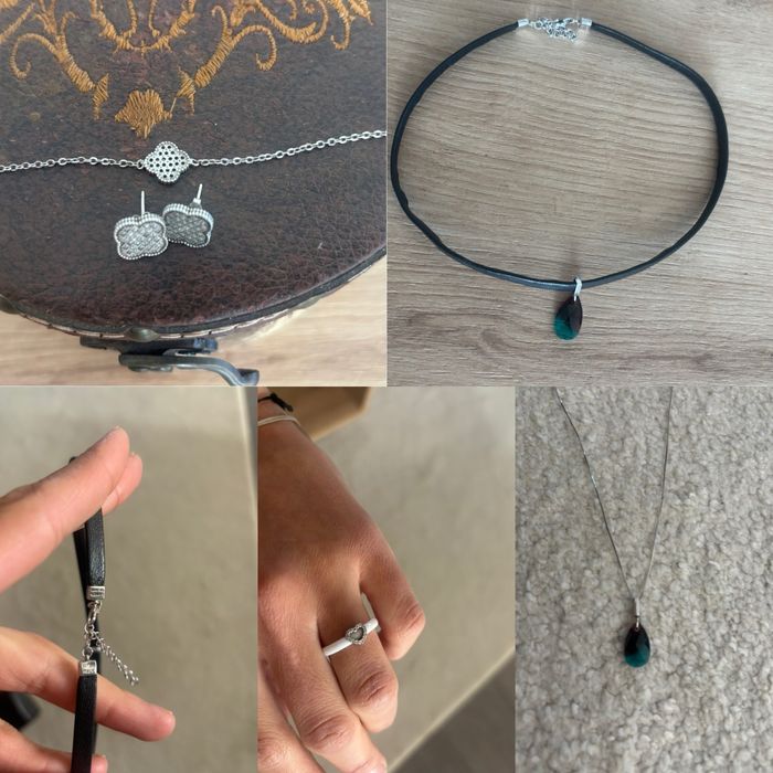 Бижута метал, кожа, сребро