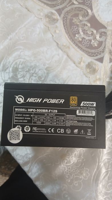 Blok pitaniya 500w 80+