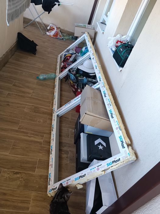 Geam tripan plus tamplarie