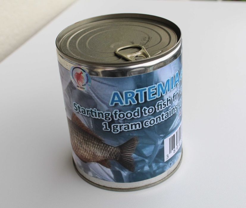 Артемия, сухи цисти за люпене; декапсулирована артемия