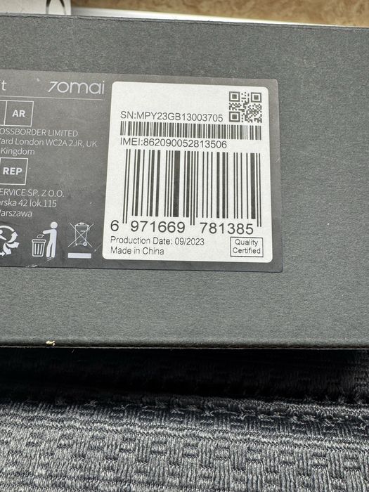 Camera auto 70 MAI