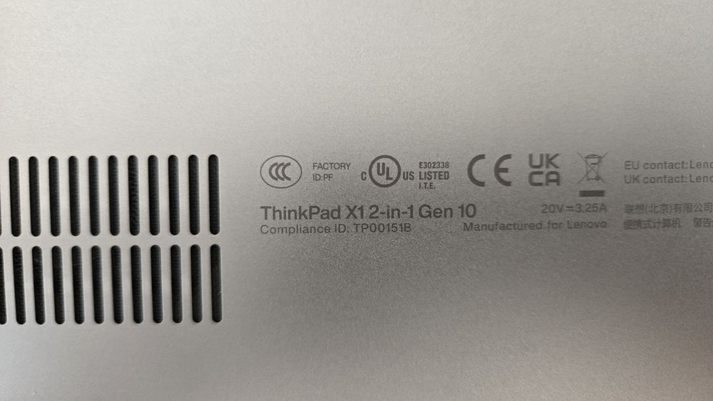 Lenovo ThinkPad X1, 2 in 1, Gen 10, AE
