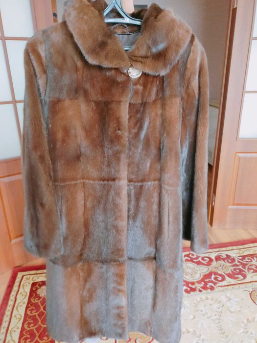 Шуба норковая длинная