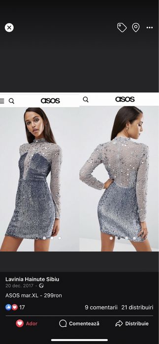 ASOS rochii de seara L/ XL