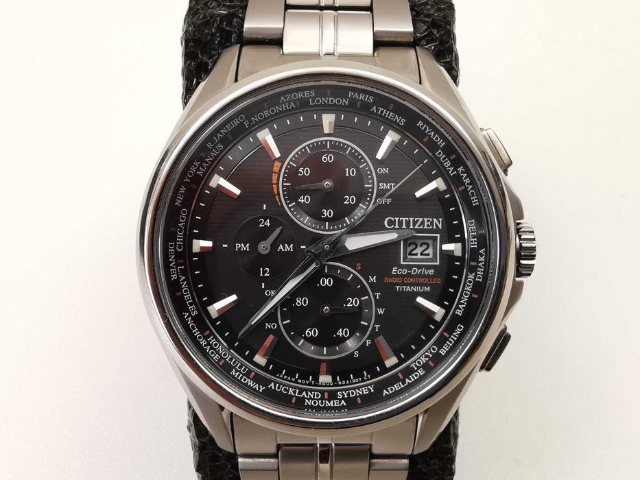 Citizen Eco-Drive Radio Controlled Titanium AT8130-56E мъжки часовник със соларно захранване, сапфир кристал и изработен от титан