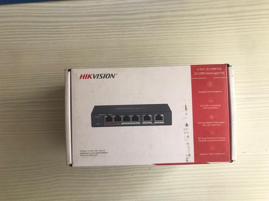 Коммутатор Hikvision DS-ЗЕ-0106P-E/M,