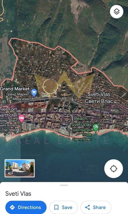 Продава се Парцел в Свети Влас - 1200 кв.м за 40 €/кв.м - Снимка #1