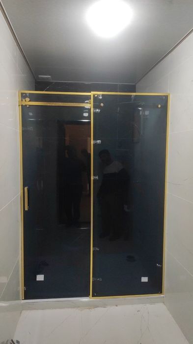 Dushavoy kabinalar.Душевые кабины.Перегородка стеклянние.Фасадние