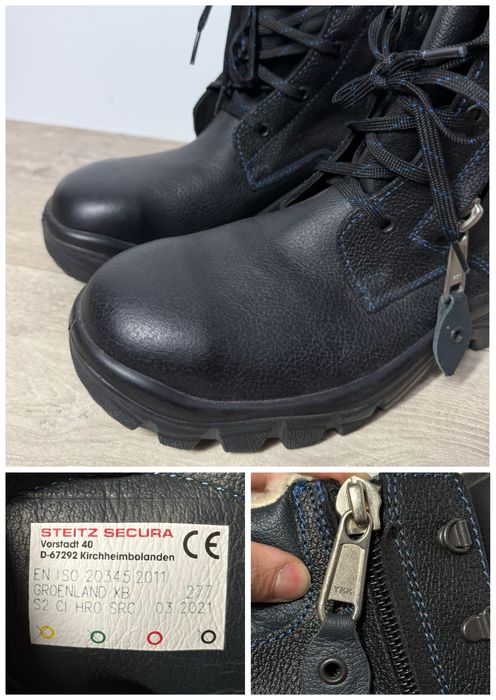 Ghete STEITZ SECURA (43 28.5cm) imblanite piele bombeu incaltaminte