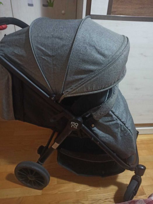 Комбинирана детска количка Sindy 2в1 Moni сива