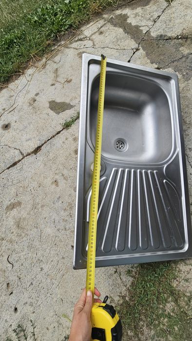 Vand chiuveta inox si baterie inox