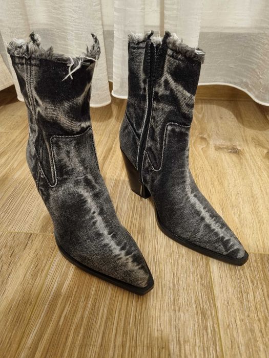 Botine DENIM stil ciocate