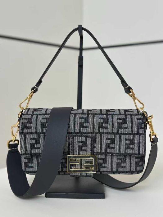 Сумка Новая Fendi Baguette Фенди Багет FF Jacquard