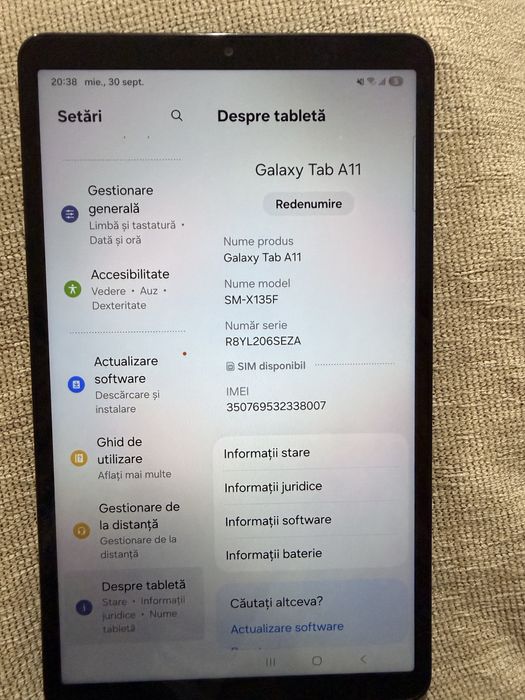 Vând tabletă samsung