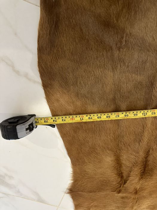 Covor din piele naturala de vaca maro