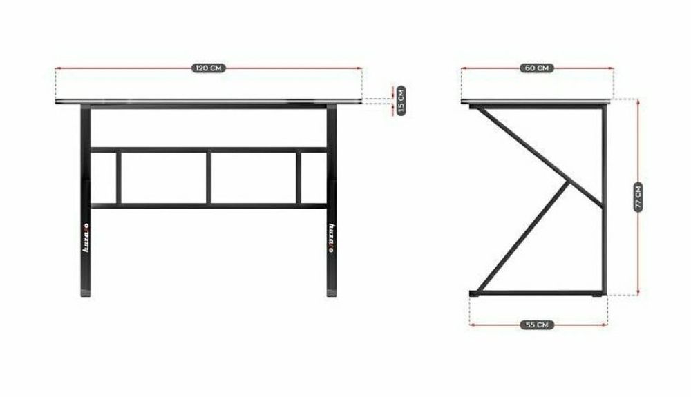 Birou pentru gaming  Huzaro Hero 1.6 120cm