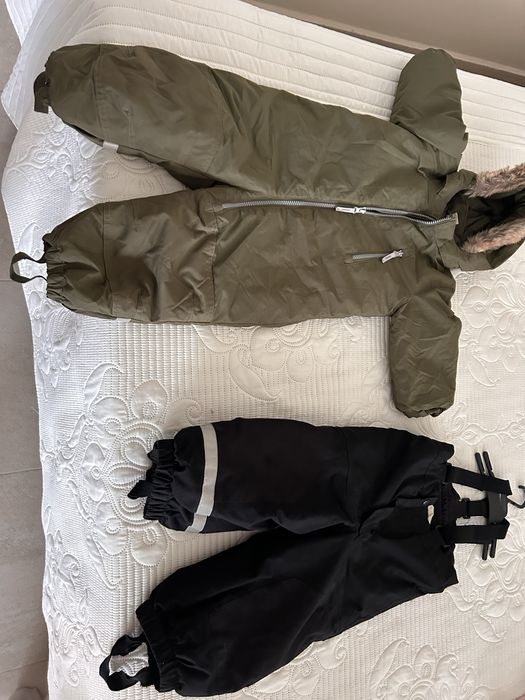 Costum de iarna HM 86 hidrofug + Cadou pantaloni captusiti 86+  salopeta HM 92-98