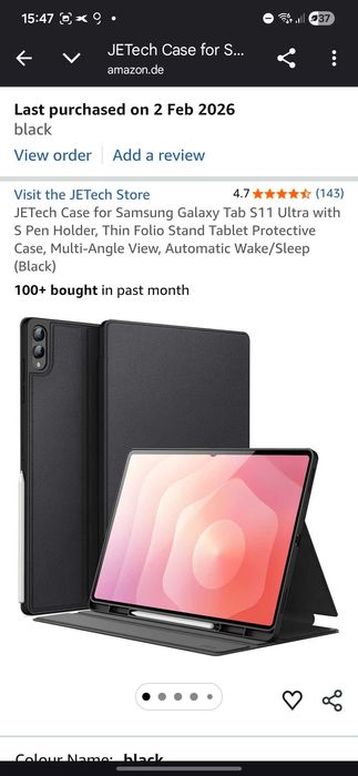 Husa Samsung Tab S11 Ultra jetech + garantie inclusa