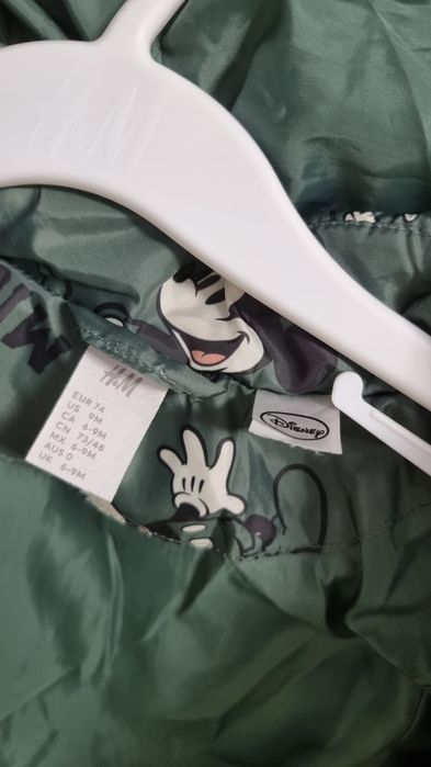 Geaca H&M bebeluși Mickey Mouse