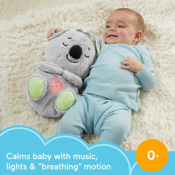Fisher-Price Soothe ‘n Snuggle Koala – Мека играчка и успокояваща музикална играчка за бебе