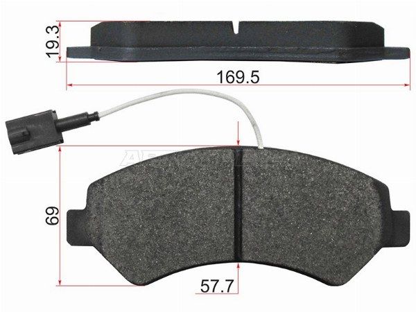 Колодки тормозные Fiat Ducato