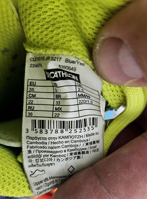 Adidas Kipsta decathlon original 35 ghete fotbal crampoane sintetic