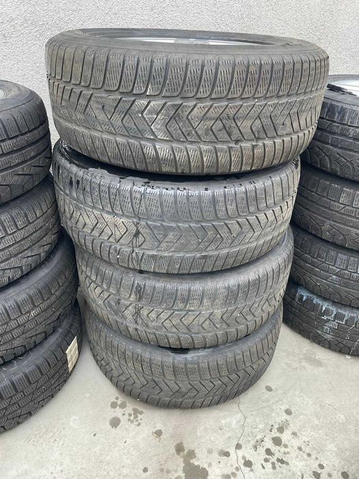 Jante Audi Q7 Cauciucuri Iarna Pirelli 255 60 R 18