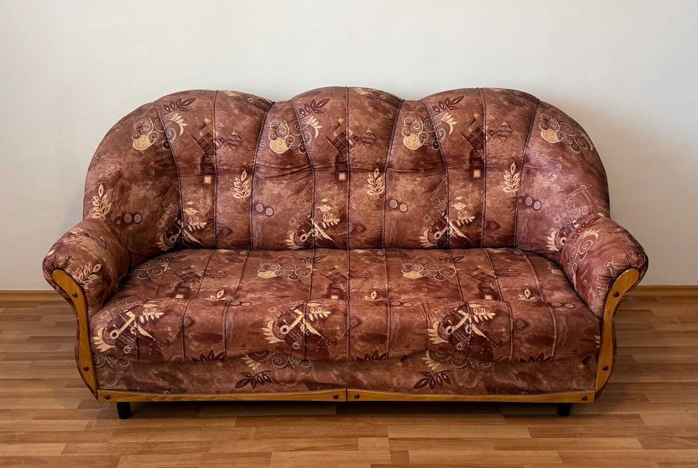 Холна Гарнитура 6 Части - Диван, Фотьойл, Табуретки и Маса