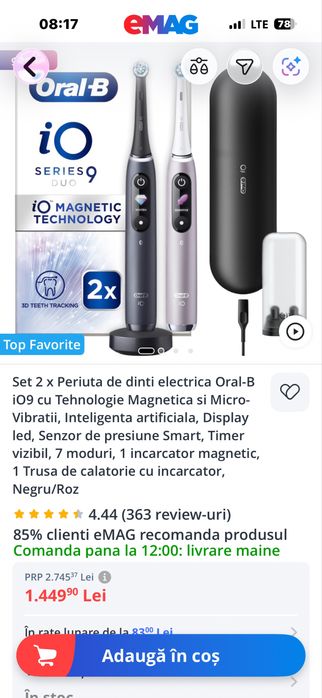 Vand set periute electrice noi