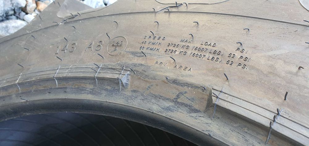 320/85R38 echivalent radial pentru cauciucuri 12.4-38 GTK YZYW