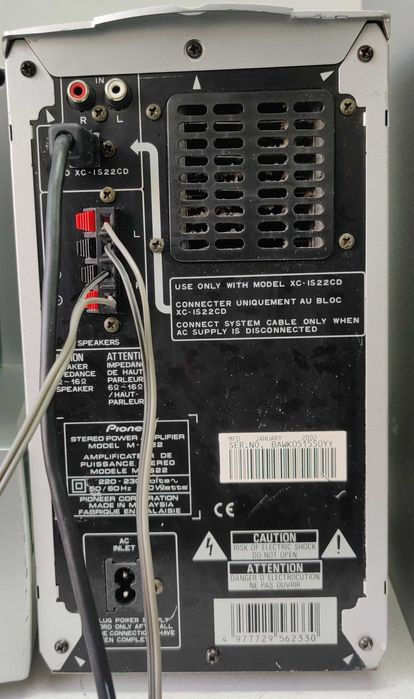 Pioneer M IS 22 amplificator putere XC CD player caseta radio boxe