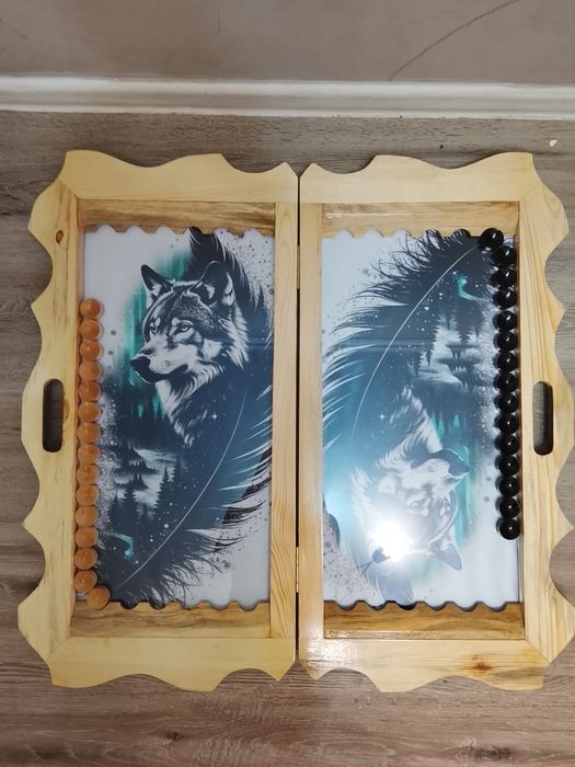 Продам нарды ручная работа, дерево, зеркальные