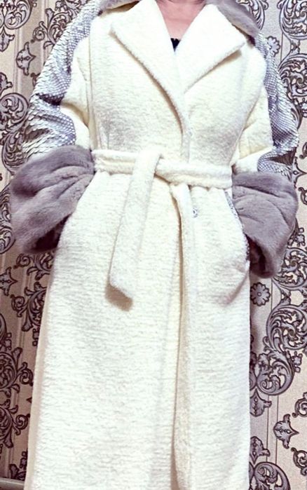 Верхний одежда норка, питон