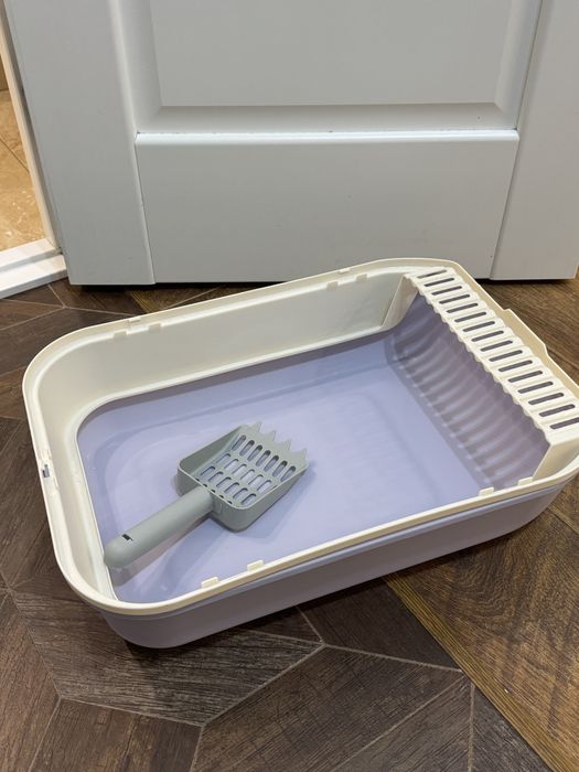 Большой лоток для кошки с лопаткой