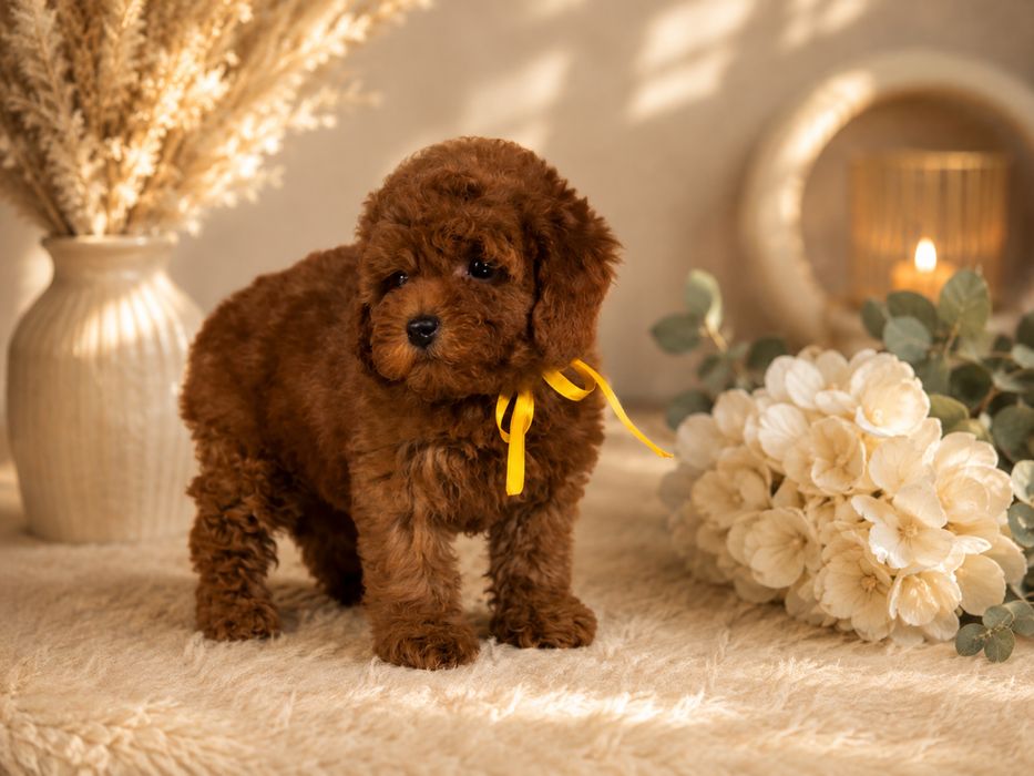 Băiețel Pudel / Poodle TOY  cu pedigree!