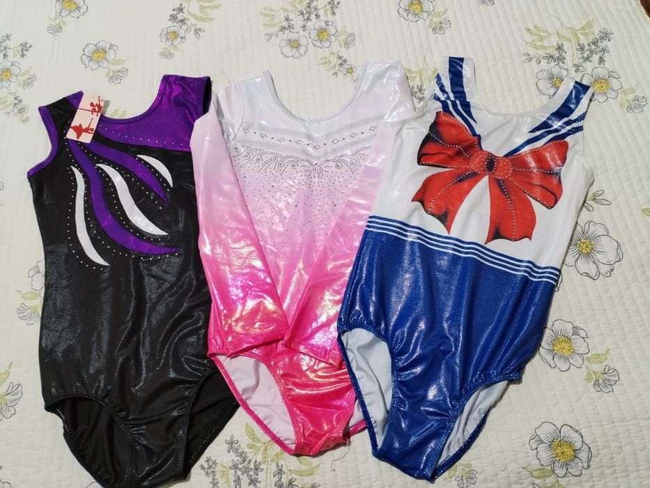Новые купальники для гимнастикина 8-10лет