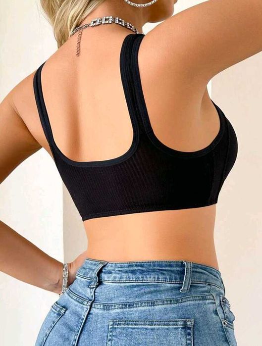 Дамски сутиен в черно с гръдна обиколка 90 см чашка Д