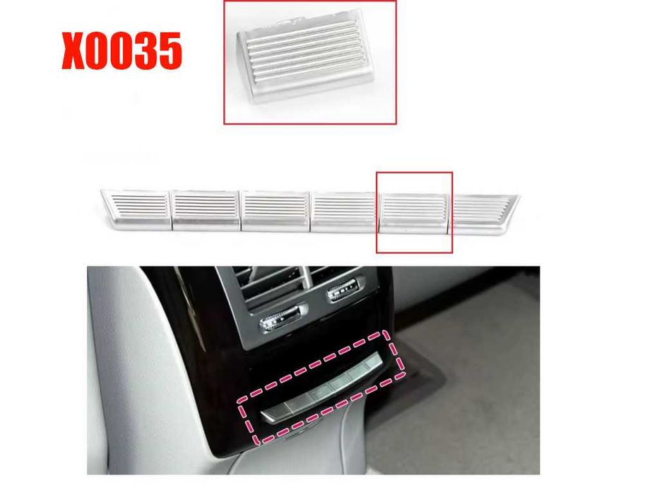 Бутон за заден климатик на Mercedes S-Class W221