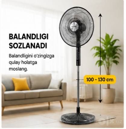 AVURA Ventilyatori | Kuchli Sovutish | Yangi | 3 Tezlik