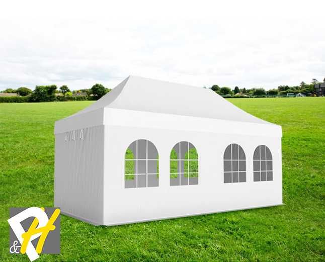 Алуминиеви шатри хармоника 3х3, 3х4.5, 3х6 - Professional, PVC 620гр/м